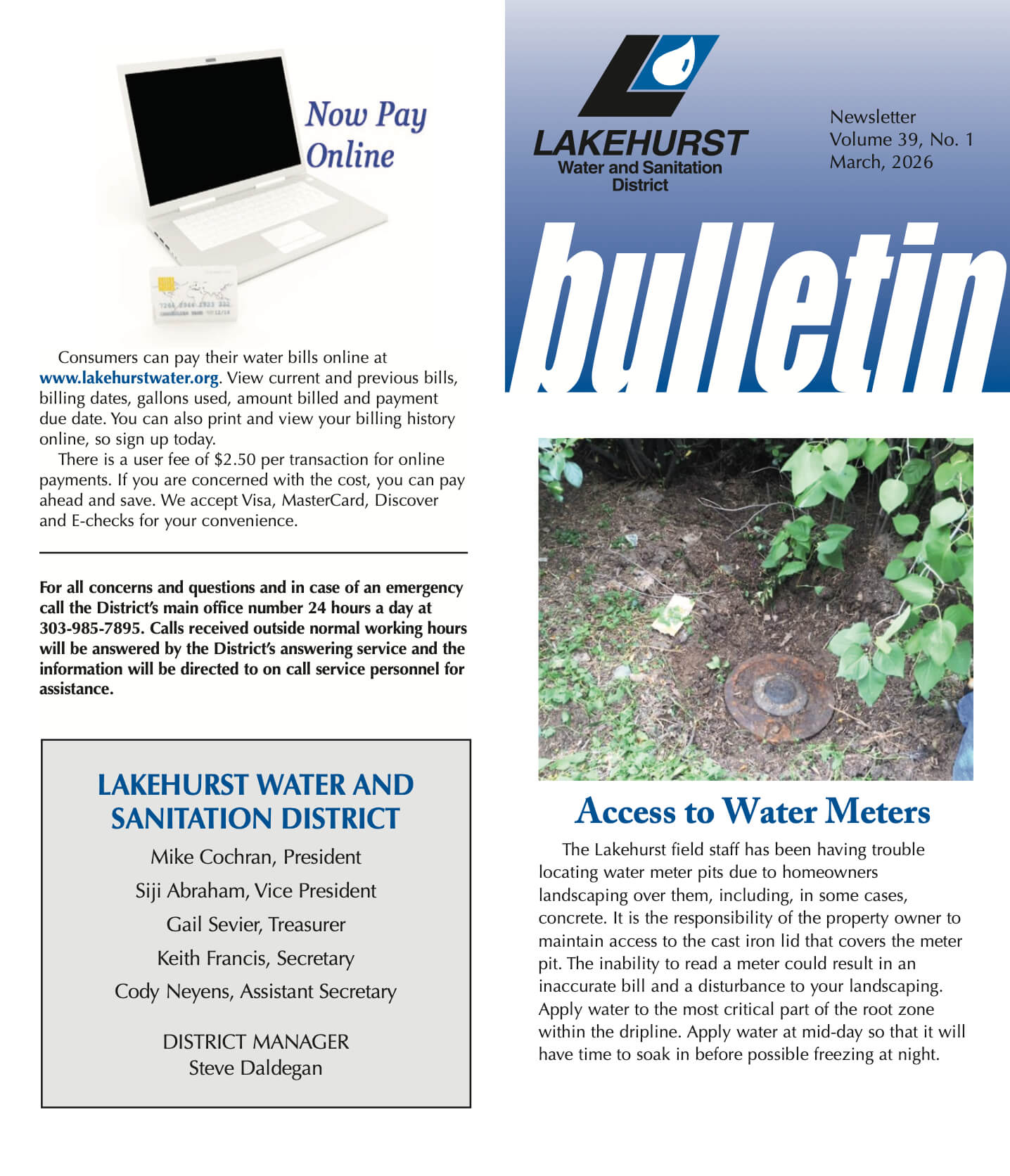 March 2026 Volume 39 Newsletter